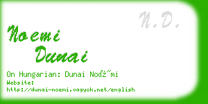 noemi dunai business card